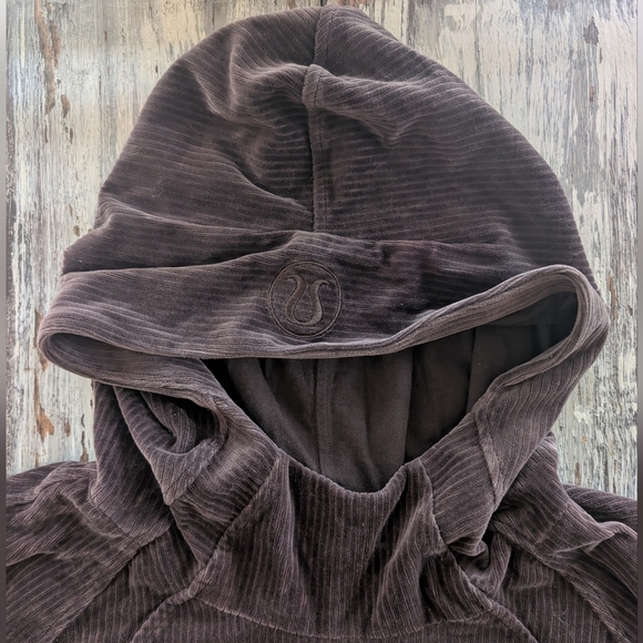 Lululemon Scuba Oversized Hoodie Velvet Cord Brown Women's XL/XXL - Picture 5 of 9